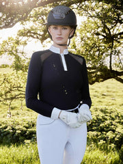 LeMieux Camille Long Sleeve Show Shirt Navy