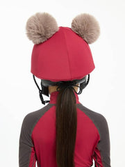 LeMieux Mini Double Pom Hat Silk