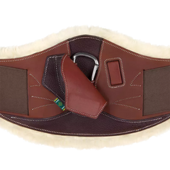 Devoucoux Makila girth with artificial sheepskin lining