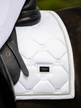 Equestrian Stockholm Dressage Saddlepad Silver White Perfection