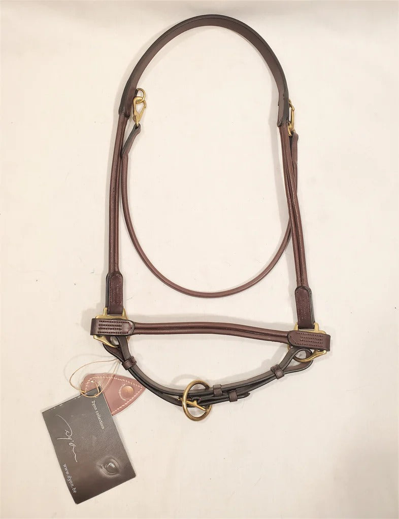Dy'on D Collection Rolled Leather Grooming Halter