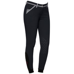 CT Plaid Print Breeches W/ Contrast Trim - Navy/Light Grey