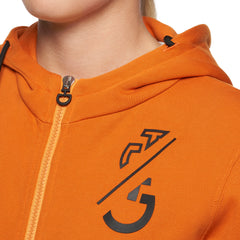 Cavalleria Toscana Girl's "Train Hard. Ride Easy" Hooded Zip - Orange