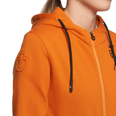 Cavalleria Toscana Girl's "Train Hard. Ride Easy" Hooded Zip - Orange