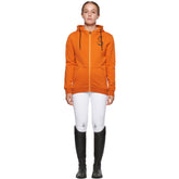 Cavalleria Toscana Girl's "Train Hard. Ride Easy" Hooded Zip - Orange
