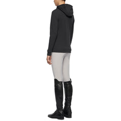 Cavalleria Toscana Girl's "Train Hard. Ride Easy" Hooded Zip - Charcoal Grey