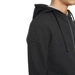 Cavalleria Toscana Girl's "Train Hard. Ride Easy" Hooded Zip - Charcoal Grey