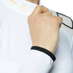 CT Womens R-Evo Epaulet L/S Zip Polo - White