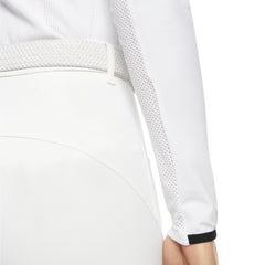 CT Womens R-Evo Epaulet L/S Zip Polo - White