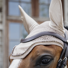 Kentucky Horsewear Fly Veil Wellington Velvet Pearls