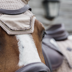 Kentucky Horsewear Fly Veil Wellington Velvet Pearls