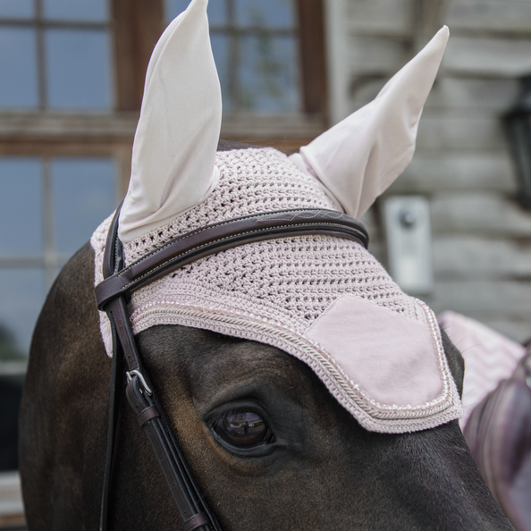 Kentucky Horsewear Fly Veil Wellington Velvet Pearls