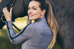 Equestrian Stockholm Power Top Blue Ash