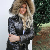Queen Equestrian Queen Puffer Jacket Black