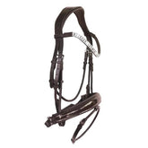 Lumiere 'Amie' Rolled Leather Bridle (Hanoverian) (Includes Reins)