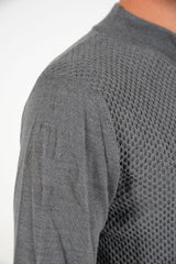 Cavalleria Toscana Honeycomb Knit 1/2 Zip Turtleneck Sweater