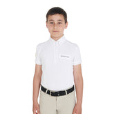 Equestro Boy's Mesh Competition Polo Shirt
