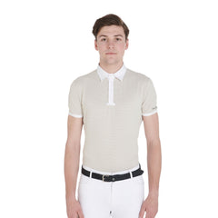 Equestro Men's Competition Slim Fit Polo