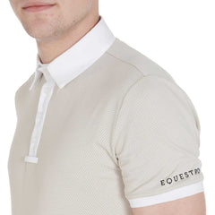 Equestro Men's Competition Slim Fit Polo