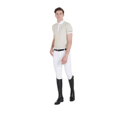 Equestro Men's Competition Slim Fit Polo