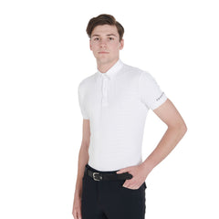 Equestro Men's Competition Slim Fit Polo