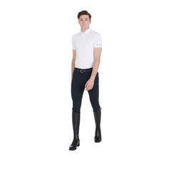 Equestro Men's Competition Slim Fit Polo