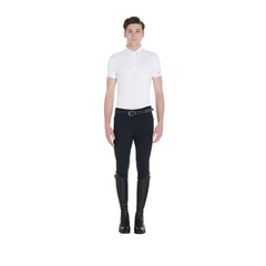 Equestro Men's Competition Slim Fit Polo