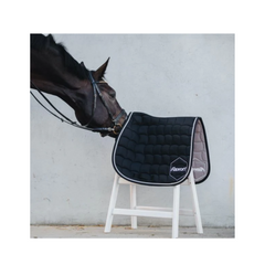 Embroidered Saddle Pad - Black
