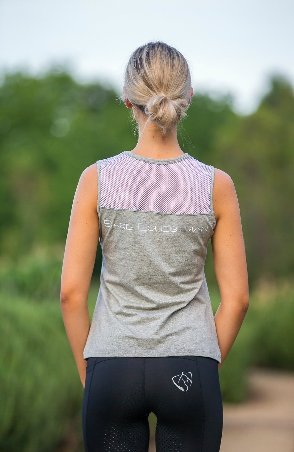 BARE Youth Tank Top - Grey/White