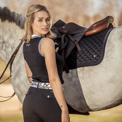 Jump Saddle Pad Navy Pole