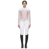 CT Horizontal Pin Stripe L/S Jersey Training Polo Red Line