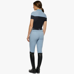 CT Perforated Jersey S/S Training Polo Light Blue/Navy