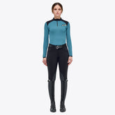 CT Womens Lightweight Performance Piqué L/S Zip Training Polo