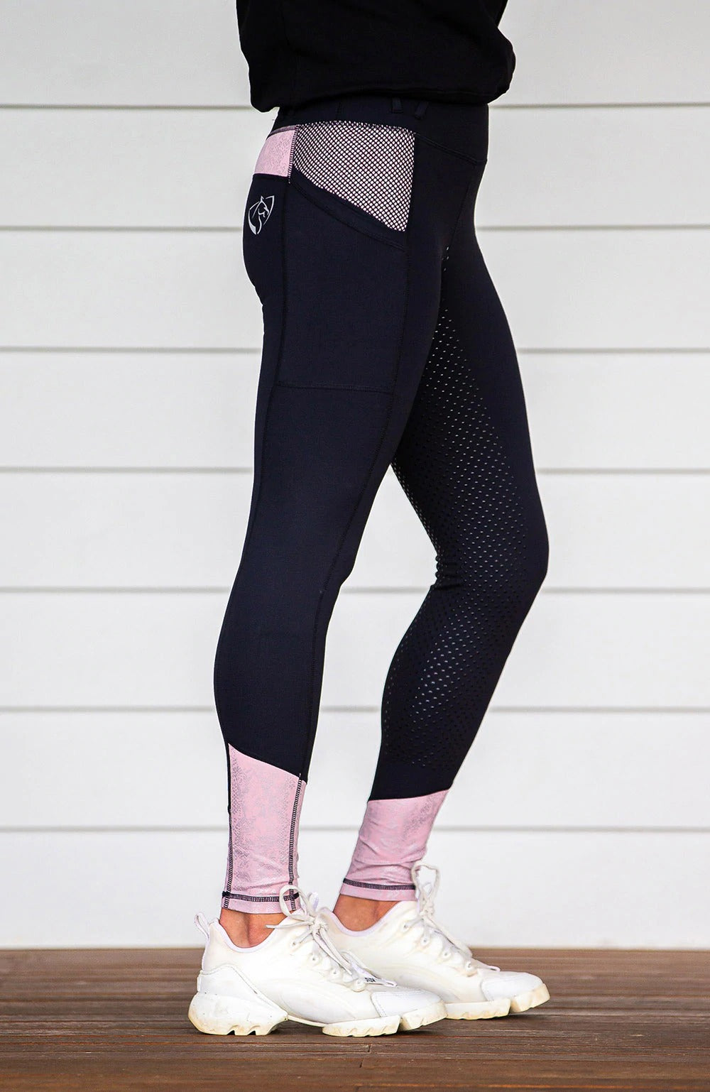 BARE Youth Performance Riding Tights - Rose