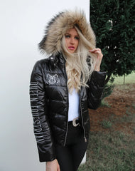 Queen Equestrian Queen Puffer Jacket Black