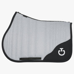 CT Air Jumping Saddle Pad White with Black