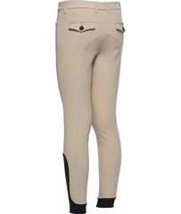 Cavalleria Toscana Boy's Color Riding Breeches - Beige