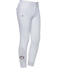 Cavalleria Toscana Boy's Color Riding Breeches - White