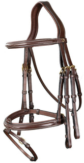 Dy'on D Collection Flash Noseband Double Bridle
