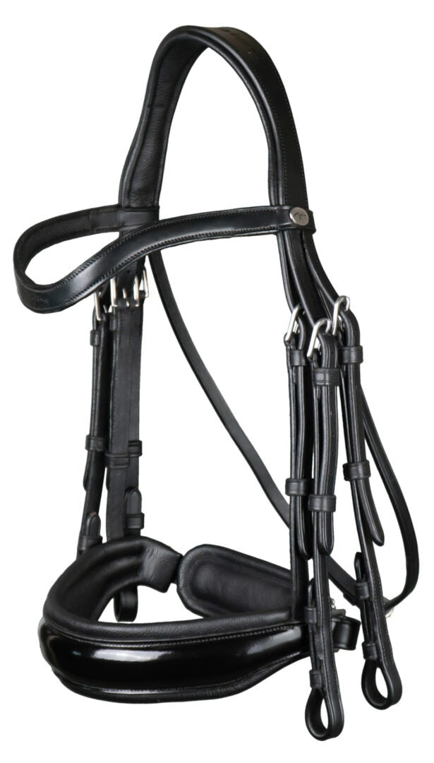 Dy'on Working Collection  Patent Large Crank Noseband Double Bridle