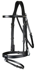 Dy'on Working Collection Flat Leather Bridle With Snap Hooks
