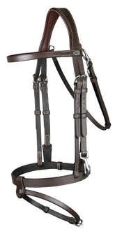 Dy'on Working Collection Flat Leather Bridle With Snap Hooks