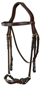 Dy'on D Collection Adjustable Drop Noseband Bridle