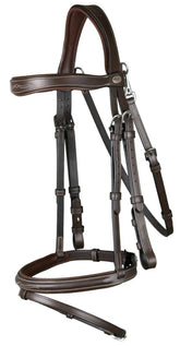 Dy'on Working Collection Flash Noseband Bridle With Snap Hooks