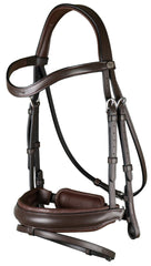 Dy'on Working Collection Matte Large Crank Noseband Bridle With Flash