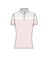 CT Perforated Jersey S/S Training Polo Pink/White