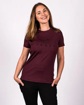 Fager Fia Short Sleeve T-Shirt Burgundy