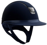 Miss Shield Blue Shadowmatt - Blue Shadowmatt Top - Leather Blue Frontal Band - Blazon Chrome Black - Trim Chrome Black w/ 5 Swarovski Crystals