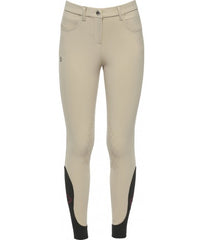Cavalleria Toscana Girl's Color Grip Breeches - Beige