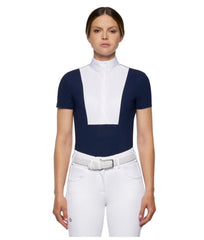 CT Jersey S/S Competition Shirt w/Poplin Bib - Navy